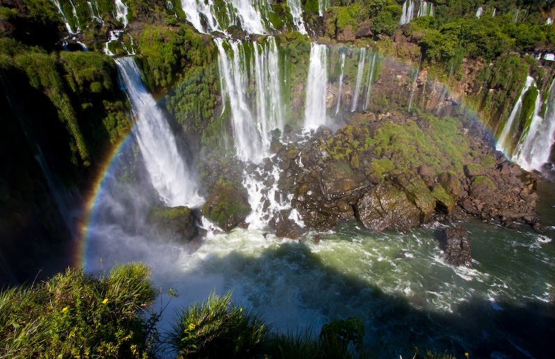 Rainbow And Iguazú Falls